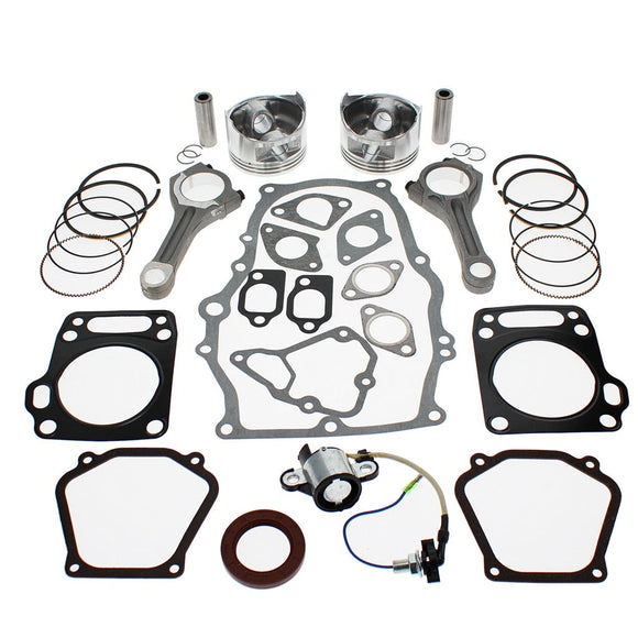 Piston Kit, Connecting Rod, Gasket Kit fits Honda GX670 GXV670 77mm ...